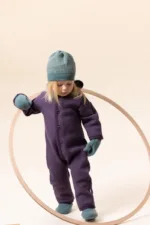 disana Zipp-Overall - Aubergine – Bild 4