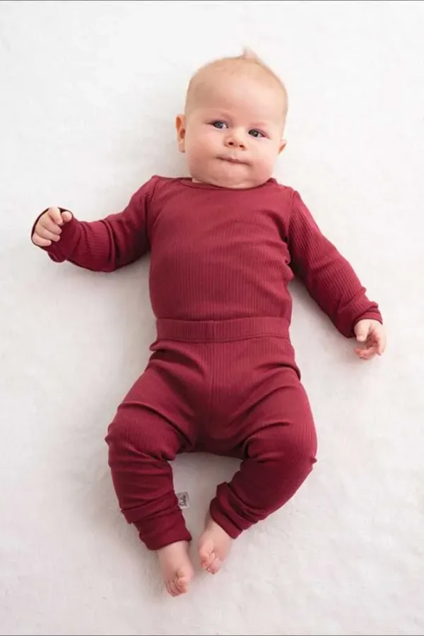 Owli CozyBlend Modal Babyset – Bordeaux